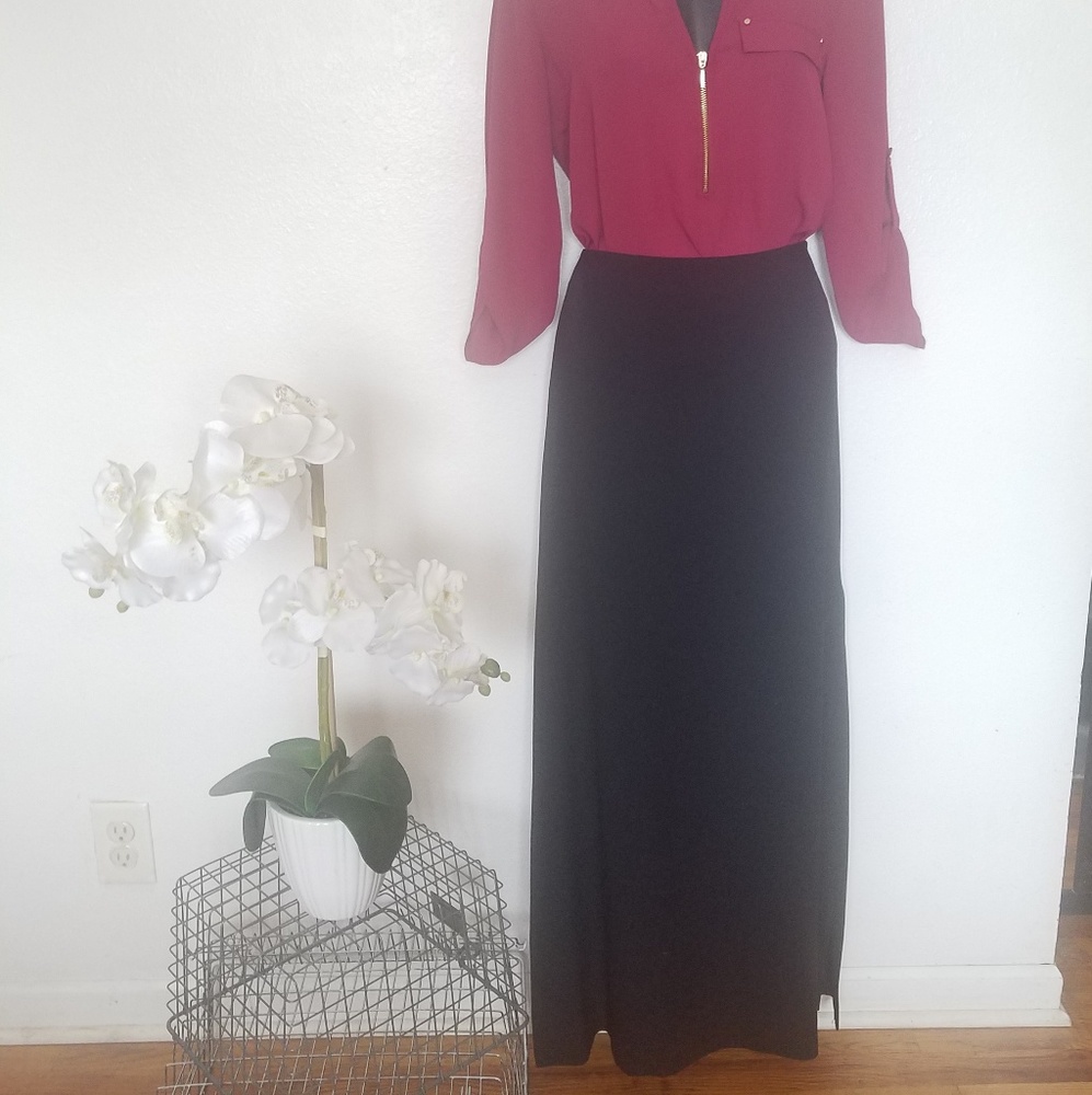 Linda Allard Ellen Tracy long skirt size 8 nwt